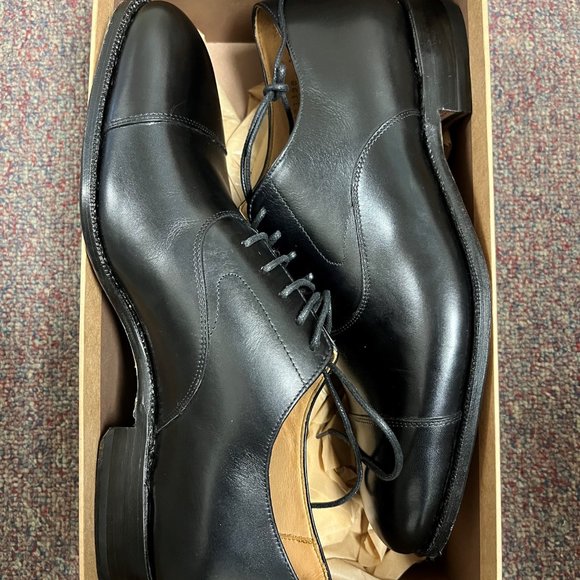 Meermin 101198 - BLACK CALF - E Black Dress Shoes